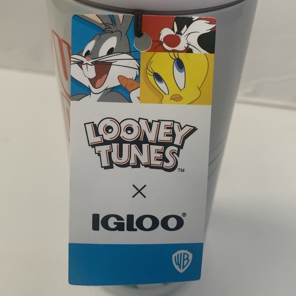 Looney Tunes Bugs Bunny 16 oz Insulated Tumbler Igloo Cooler Can New - Picture 7 of 10